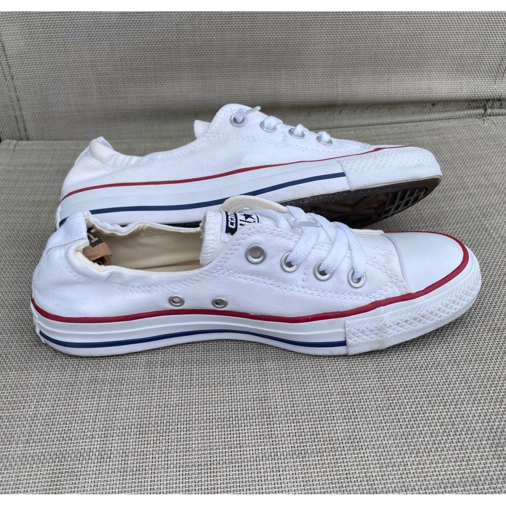 Converse Chuck Taylor All Star Shoreline White Slip On Sneakers 537084F Womens 8 - Picture 2 of 9